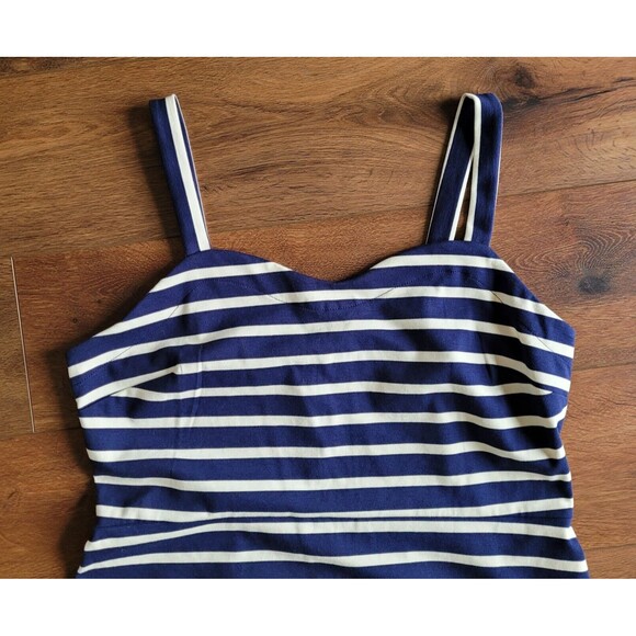 Old Navy Ponte Sheath Dress XL Navy White Stripe Bodycon Sleeveless Stretch - Picture 11 of 16